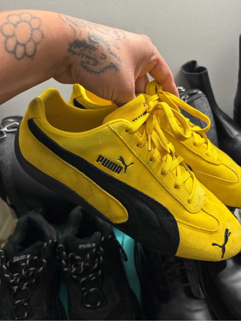 Puma Speedcats Yellow- Size 12